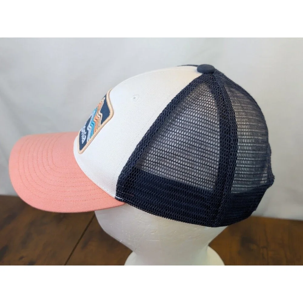 Patagonia P-6 Logo Trucker Hat Pink White Mesh Snapback Cap NetPlus 38282